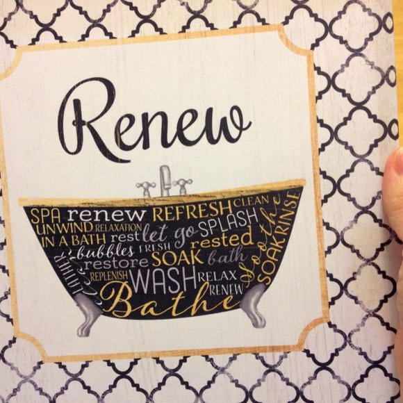 Bathroom decor / spa wall art decor  bundle, new - Picture 3 of 5